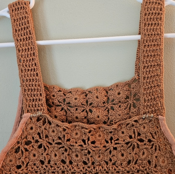 Free People We the Free Sayulita Combo Striped Boho Crochet Cottagecore … - Picture 15 of 15